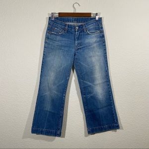 7 For All Mankind sz:27 Crop Dojo Capri Jeans